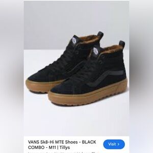 Vans Sk8-Hi MTE Black and Tan Men's Shoes